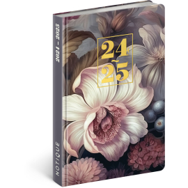18měsíční diář Petito – Květiny 2024/2025, 11 × 17 cm