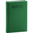 Denní diář Aprint 2022, zelený, 15 × 21 cm