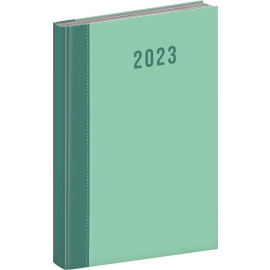 Denní diář Cambio 2023, zelený, 15 × 21 cm