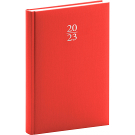 Daily diary Capys red 2023, 15 × 21 cm