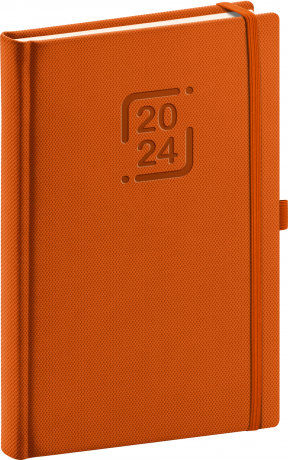 Catanella 2024 Daily Diary, orange, 15 x 21 cm
