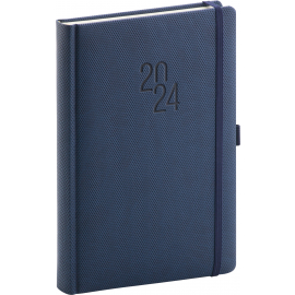 Daily diary Diamante blue 2024, 15 × 21 cm