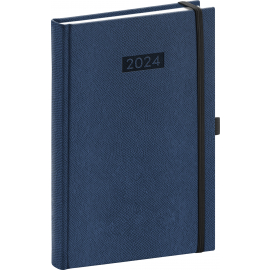 Daily diary Diario dark blue 2024, 15 × 21 cm
