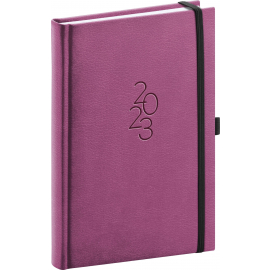 Daily diary Majestic pink 2023, 15 × 21 cm