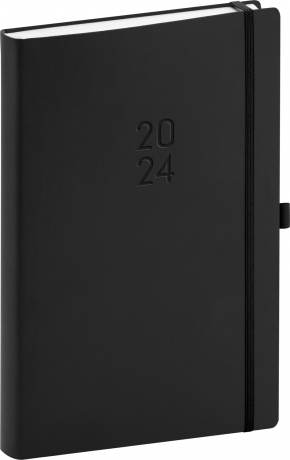 Nox 2024 Daily Diary, black / black, 15 × 21 cm