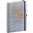 Denní diář Vivella Fun 2022, stříbrný, 15 × 21 cm