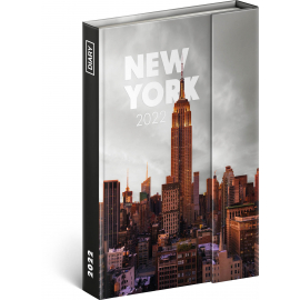 Týdenní magnetický diář New York 2022, 11 × 16 cm