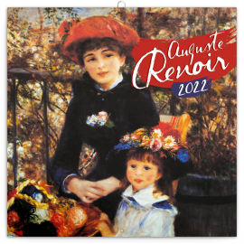 Poznámkový kalendář Auguste Renoir 2022, 30 × 30 cm
