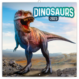 Grid calendar Dinosaurs 2023, 30 × 30 cm