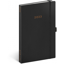Weekly diary Black 2023, 13 × 21 cm