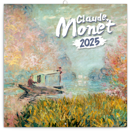 Poznámkový kalendář Claude Monet 2025, 30 × 30 cm