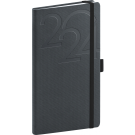 Pocket diary Ajax anthracite 2024, 9 × 15,5 cm