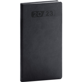 Pocket diary Aprint black 2023, 9 × 15,5 cm