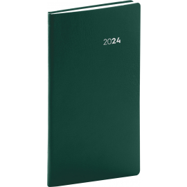 Pocket diary Balacron green 2024, 9 × 15,5 cm