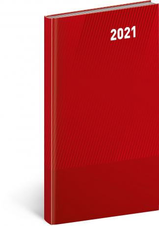 Pocket diary Cambio Classic red 2021, 9 × 15,5 cm
