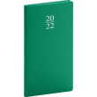 Kapesní diář Capys 2022, zelený, 9 × 15,5 cm