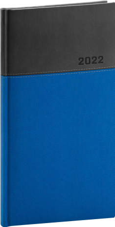 Kapesní diář Dado 2022, modročerný, 9 × 15,5 cm