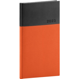 Pocket diary Dado orange-black 2023, 9 × 15,5 cm