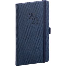 Pocket diary Diamante blue 2023, 9 × 15,5 cm