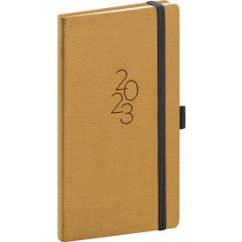 Pocket diary Majestic beige 2023, 9 × 15,5 cm