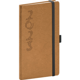 Pocket diary Memory beige 2023, 9 × 15,5 cm