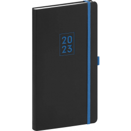 Pocket diary Nox black-blue 2023, 9 × 15,5 cm