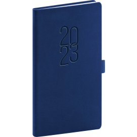Kapesní diář Vivella Classic 2023, modrý, 9 × 15,5 cm