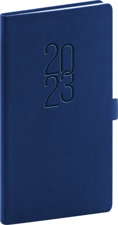 Pocket diary Vivella Classic dark blue 2023, 9 × 15,5 cm