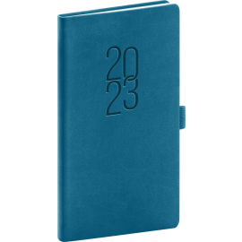 Pocket diary Vivella Classic aquamarine 2023, 9 × 15,5 cm