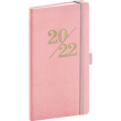 Kapesní diář Vivella Fun 2022, růžový, 9 × 15,5 cm