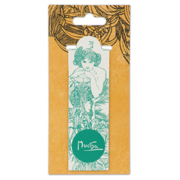 Magnetic bookmark Alfons Mucha – Emerald, Fresh Collection