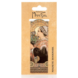 Magnetic bookmark Alfons Mucha – Thistle