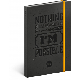 Motivation notebook, lined, 13 × 21 cm