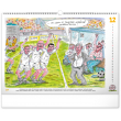 Nástěnný kalendář 120 let českého fotbalu – Petr Urban 2021, 48 × 33 cm