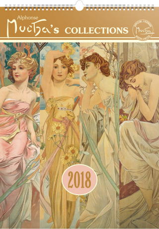 Wall calendar Alphonse Mucha 2018, 33 x 46 cm