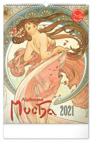 Wall calendar Alphonse Mucha 2021, 33 × 46 cm