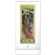 Nástěnný kalendář Alfons Mucha 2022, 33 × 64 cm