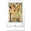 Nástěnný kalendář Alfons Mucha 2023, 33 × 46 cm