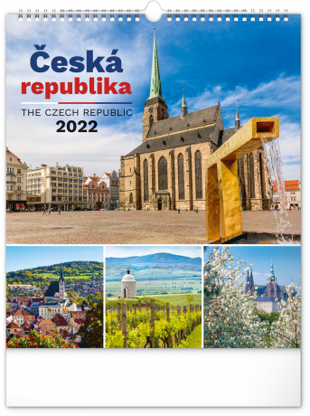 Nástěnný kalendář Česká republika 2022, 30 × 34 cm