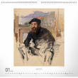 Nástěnný kalendář Claude Monet 2018, 48 x 46 cm