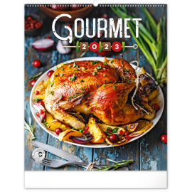 Nástěnný kalendář Gourmet 2023, 48 × 56 cm