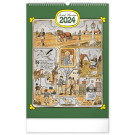 Wall calendar Josef Lada – Months 2024, 33 × 46 cm