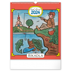 Josef Lada – Říkadla 2024 Wall Calendar, 30 × 34 cm
