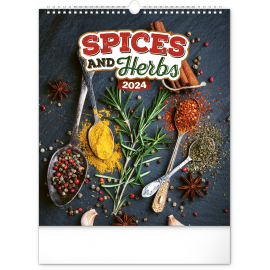 Wall calendar Spices and Herbs 2024, 30 × 34 cm