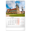 Nástěnný kalendář Kostely a poutní místa 2022, 33 × 46 cm