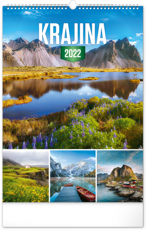 Nástěnný kalendář Krajina 2022, 33 × 46 cm