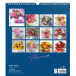 Nástěnný kalendář Květiny 2018, 30 x 34 cm