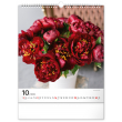 Nástěnný kalendář Květiny 2022, 30 × 34 cm