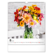 Nástěnný kalendář Květiny 2022, 30 × 34 cm