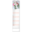 Nástěnný kalendář Květiny – Kvety 2022, 12 × 48 cm